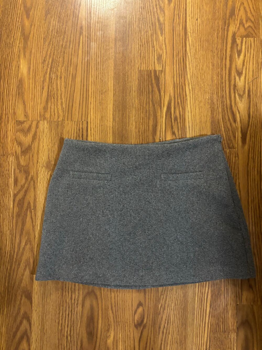 Gray Fall/ Winter Preppy Short School Girl Mini Skirt
